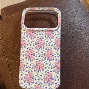 Apple Pink & White Floral Phone Case - Decorative Protective Cover
